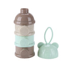 Portable Baby Food Storage Box Bear Essential Milk Powder Container (Green)