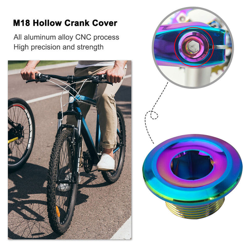Colorful Aluminum Alloy Road Bicycle Crankset Chainwheel Cap Cycling Access