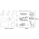 Durable Flexible Silicone Seal Carbon Steel Cutting Die for Greeting Cards Stamp
