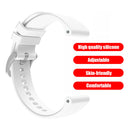 22mm Silicone Strap for Amazfit GTR 3/GTR 3 PRO Watch Band Bracelet (White)