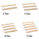 Counter Multipurpose 2/3/4/5-Tier Acrylic Display stand Trapezoid Storage rack