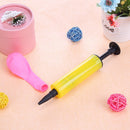 DIY Plastic Portable Hand Push Inflator Balloon Air Pump Inflatable Toys Newly