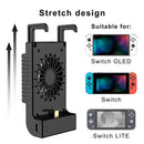 Game Console Cooling Fan for NS OLED/NS/NS Lite Gaming Accessories (Black) Newly