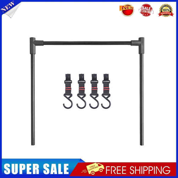 #A Shine Trip Folding Camping Hanging Rack Shelf Light Holder Clothes Storage