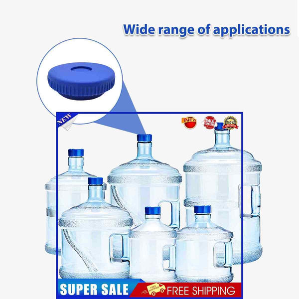 Water Jug Cap - Reusable Bottle Caps No-Spill Jug Lid for 55mm Bottles (Pack 5)