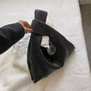 Pleated Knotted Handbag Fashion Designer Women Female Portable Shopper Purses