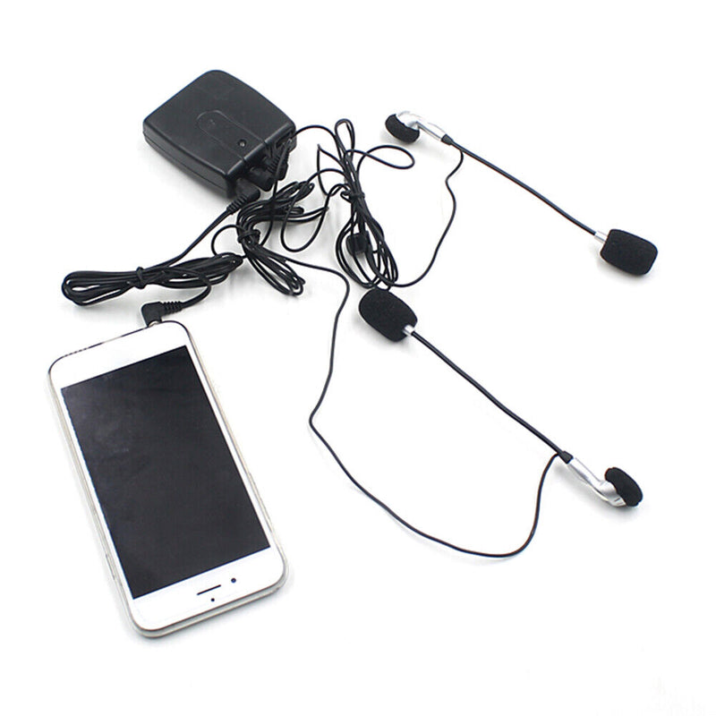 Rider to Passenger Motorcycle Helmet Intercom Motorbike Wired Headset Interphone