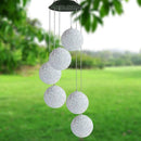 Colour Changing Hanging Wind Chimes Solar Powered LED Lights Outdoor Garden N8V7