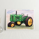 Frameless Tractor Oil Paint by Numbers Kit Handpainted Artwork Coloring Craft