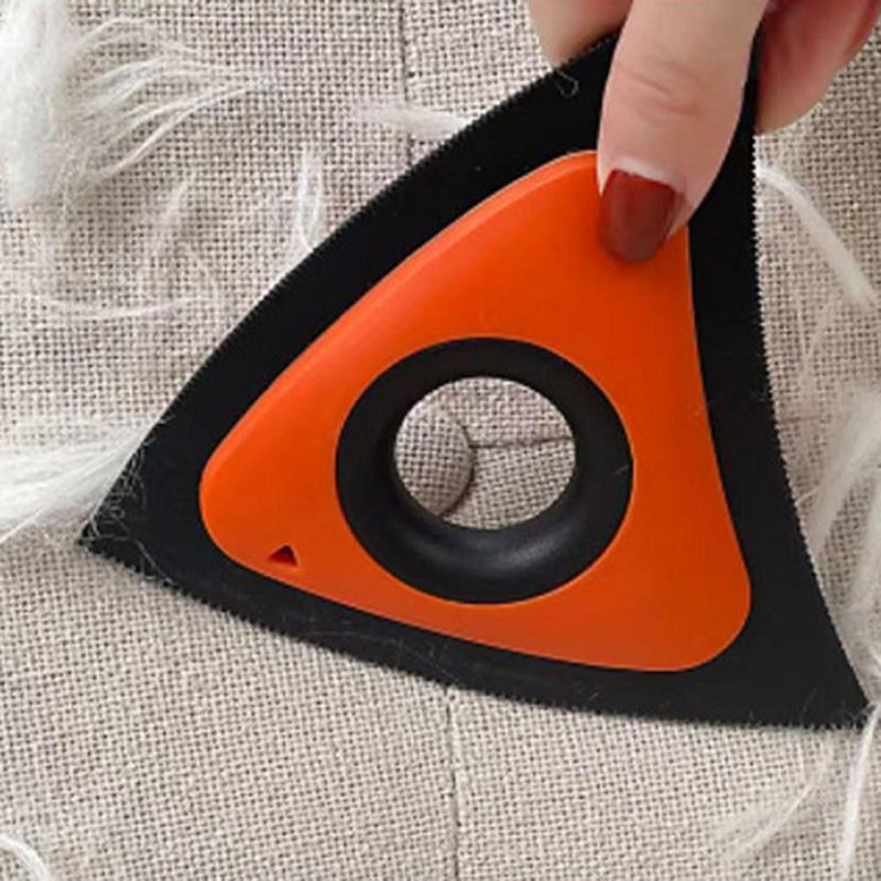 Dog Cat Hair Remover Brush Pet Lint Fur Carpet Sofa Lint Scraper (Orange)