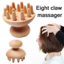 Wooden Massage Comb Acupoint Massage Claw Scalp Massage Loss Anti-hair S9R6
