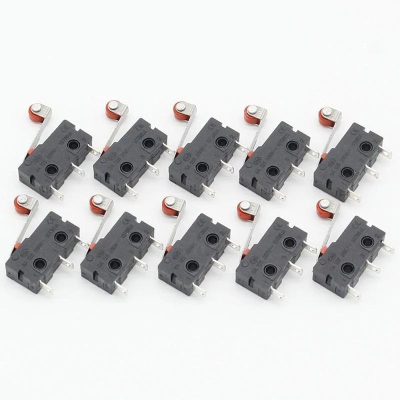 PCB Terminals Normal Open/Close Micro Limit Switch KW11-N KW12 Lever Arm Roller