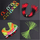 12 Bundles 50 Beaches Silicone Skirts Fishing Flake Squid Lure Thread Jig Lure
