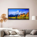 Diamond Painting Snow Mountain Lake Full Round Drill Picture of Rhinestone