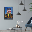DIY Diamond Mosaic Flag Twin Towers Picture Full Round Rhinestone Painting Kit