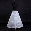 3-Hoop A-Line White Long Dress Wedding Gown Petticoat Slips D1D9 Underskirt O5Y8