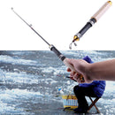 60cm Portable Telescopic Winter Ice Fishing Fish Rod Spinning Cast Tackle Newly