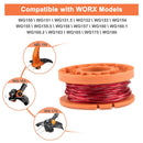 Weedeater Spool Cap with Worx WA0010 Trimmer Line Worx Replacement Spools