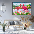 Diamond Painting Flamingo Full square Rhinestone Wall