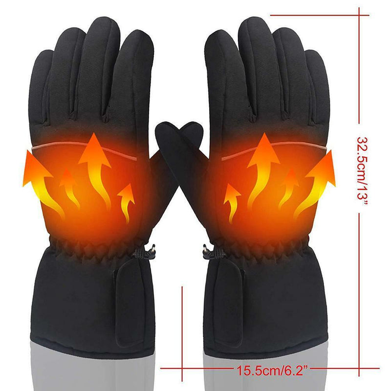 Winter Heated Gloves Waterproof Electric Thermal Glove Non-slip  Breathable