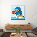 Cartoon Cat Full Round Drill Home Decoration Wallart Prints for Living Room