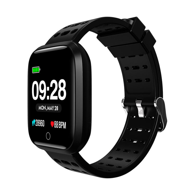 Elephone W3 1.33 Inch TFT Screen Heart Rate Monitor Smart Watch (Black)-231