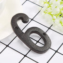 Metal Digital Number Cast Iron House Sign Doorplate DIY Cafe Wall Decor (6)