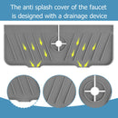 Mat Sink Splash Guard Water Catcher Drying Pads for Kitchen Bathroom (Grey)