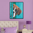 Hand Painted Picture Digital Dog Coloring Drawing Home Decor Modern Wall Art