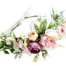 Floral Crown Hair Band Flower Headband Flower Halo Headpiece Floral Garland K8X4