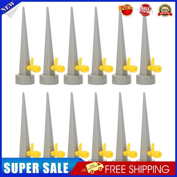 12pcs Automatic Watering Spikes System for Plants Drip Irrigation (Grey)