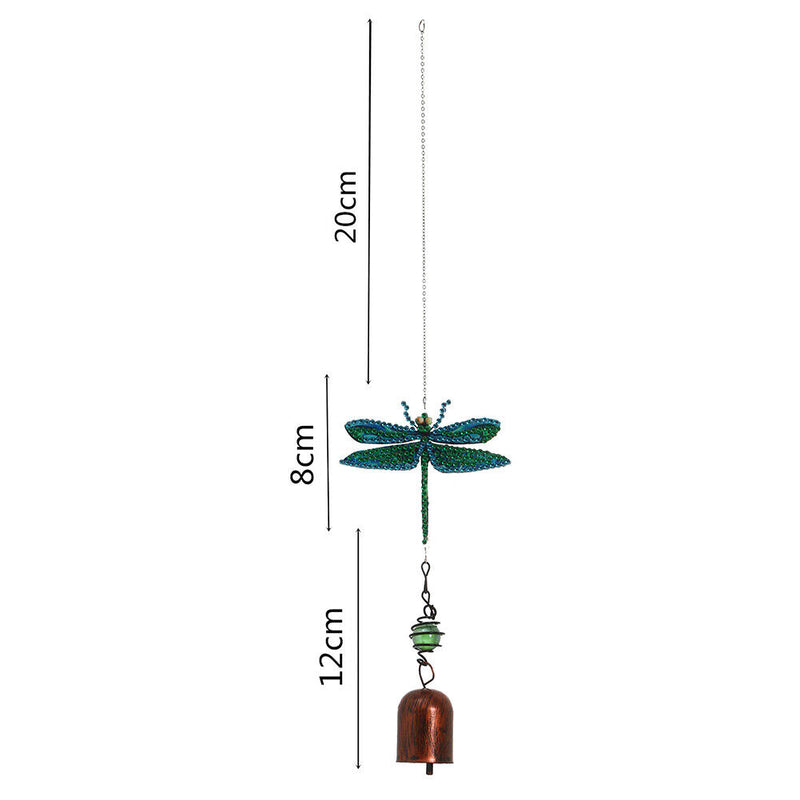 5D Dragonfly Diamond Painting Wind Chime Pendant Mosaic Kit Decor (DZ3062)