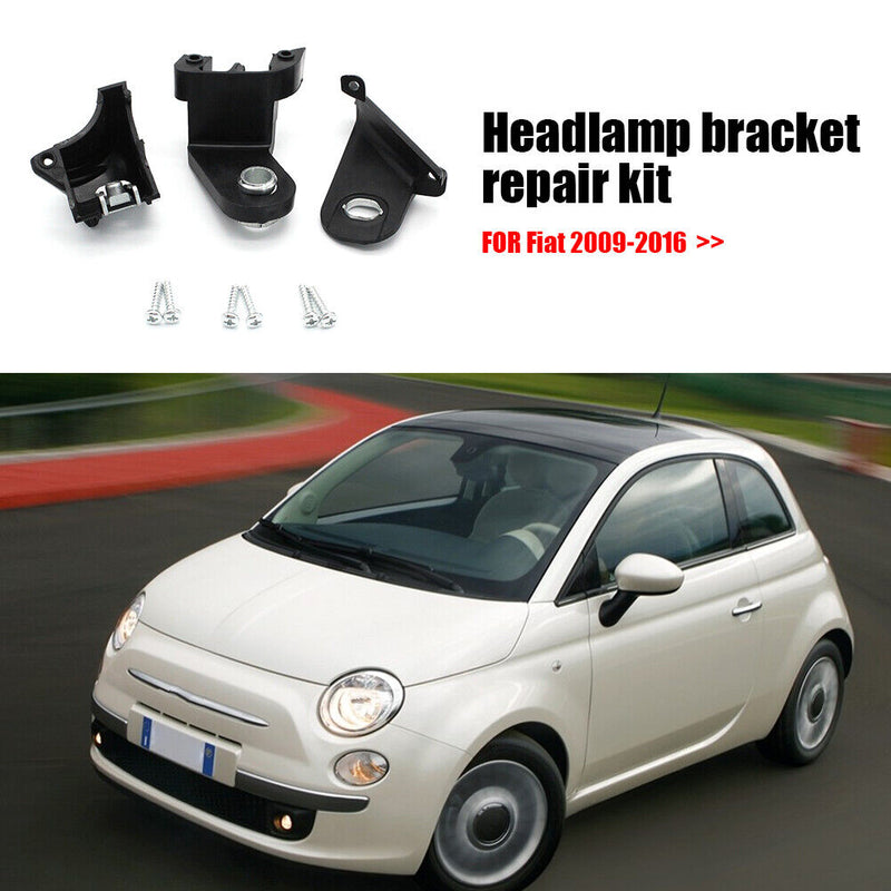 Headlight Bracket Lug Repair Kit for Fiat 500 2009-2016 Driver Passenger Side