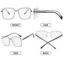 Computer Glasses Anti Glare & Eye Strain Square Glasses Anti-blue Ray Glasses