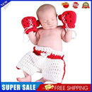 Baby Photography Prop Knitted Soft Newborn Boxing Gloves Pants Outfits