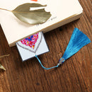 Diamond Painting Bookmark Leather Tassel Book Marks (Mandolin Flowers-S22) Newly
