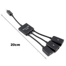 and Play Male To Female Connector OTG Hub Cable Adapter For Smartphone Tablet