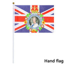 Fabric Union Jack Flag Bunting Flags Hand Waving Flags Queen's Platinum Jubilee