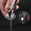 Multifunction COB Flashlight Camping Mini Screwdriver Keychain Lamp (Army Gre