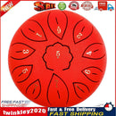 6 inch 11 Tune Musical Instrument Steel Tongue Drum for Beginner (Red) Newly