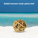 Hamster Rabbit Chewing Molar Grass Ball Small Animals Pet Tooth Clean Balls
