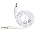 3.5mm Male to Male Stereo Audio Jack AUX Auxiliary Cable for iPod MP3 White