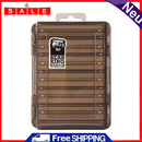 Double-Sided Fishing Bait Hook Storage Box Case Transparent Fishing Accessories