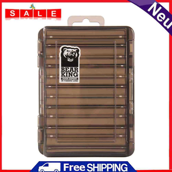 Double-Sided Fishing Bait Hook Storage Box Case Transparent Fishing Accessories