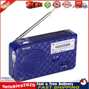 Solar AM/FM Radio Emergency LED Lamp Power Bank for Outdoor Camping (Blue) Newly