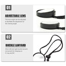 Diving Gear Scuba Diving 360 Degree Adjustable Mirror with Lanyard (Black) Newly