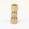 Brass Compression Fitting Straight Union Connector Equal OD 3/16" UK E2M3