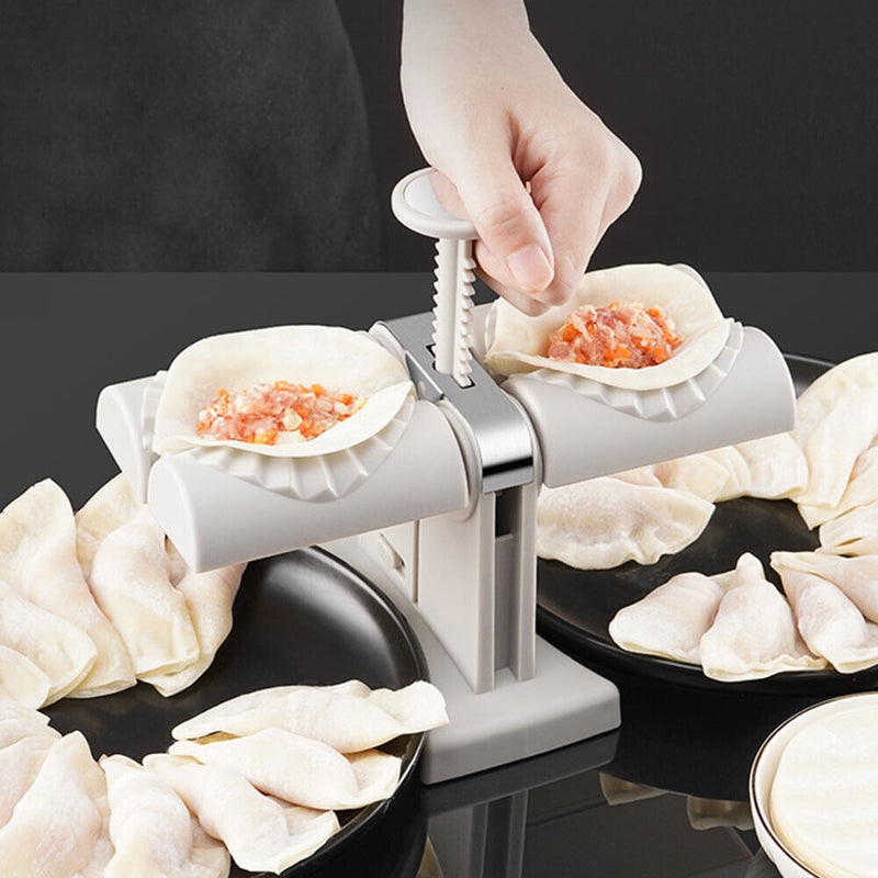 Double Head Semi Automatic Dumpling Mould DIY Jiaozi Maker Kitchen Tools