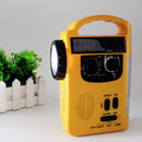 Solar Hand Crank Radio Receiver Portable AM/FM Weather Radio with Flashlight