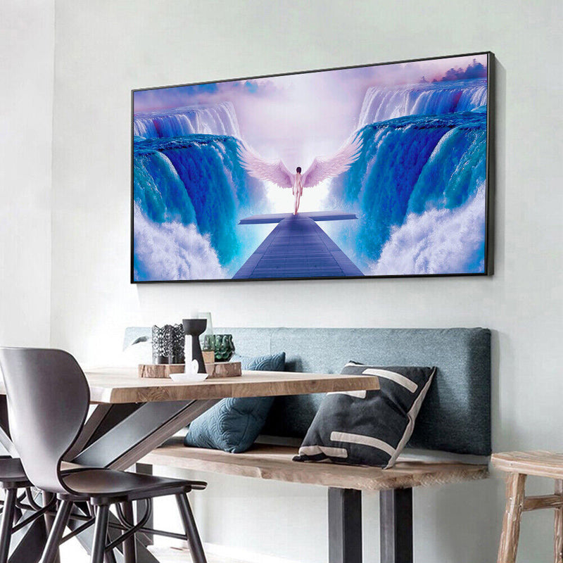 Full Round Drill Diamond Painting Glacier Angel Mosaic Drawing Kit Home Decor